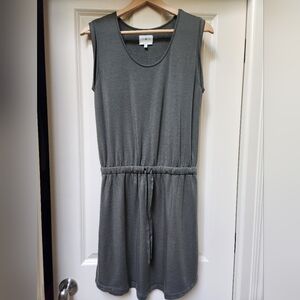 LOFT Lou & Grey Sleeveless Dress, Sage Green, Size Small